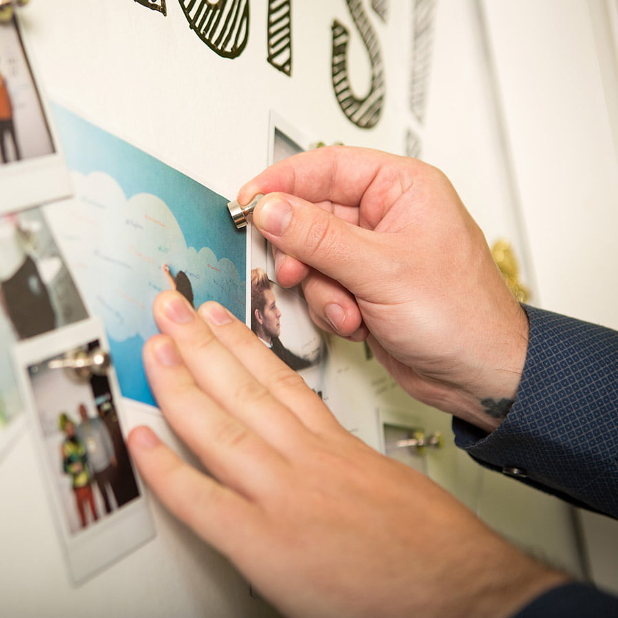 Mur client cree avec platre magnetique