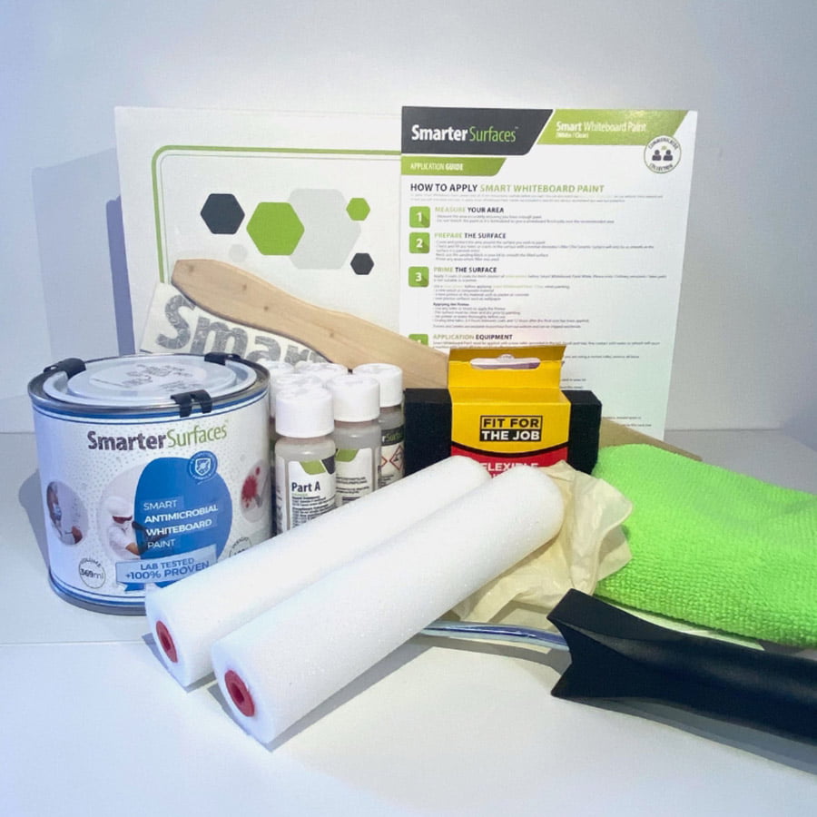 Peinture antimicrobienne tableau blanc kit