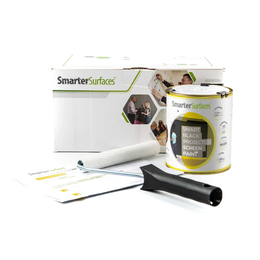 Peinture ecran projection noir kit complet