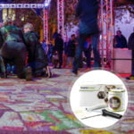 Peinture ecran projection sol