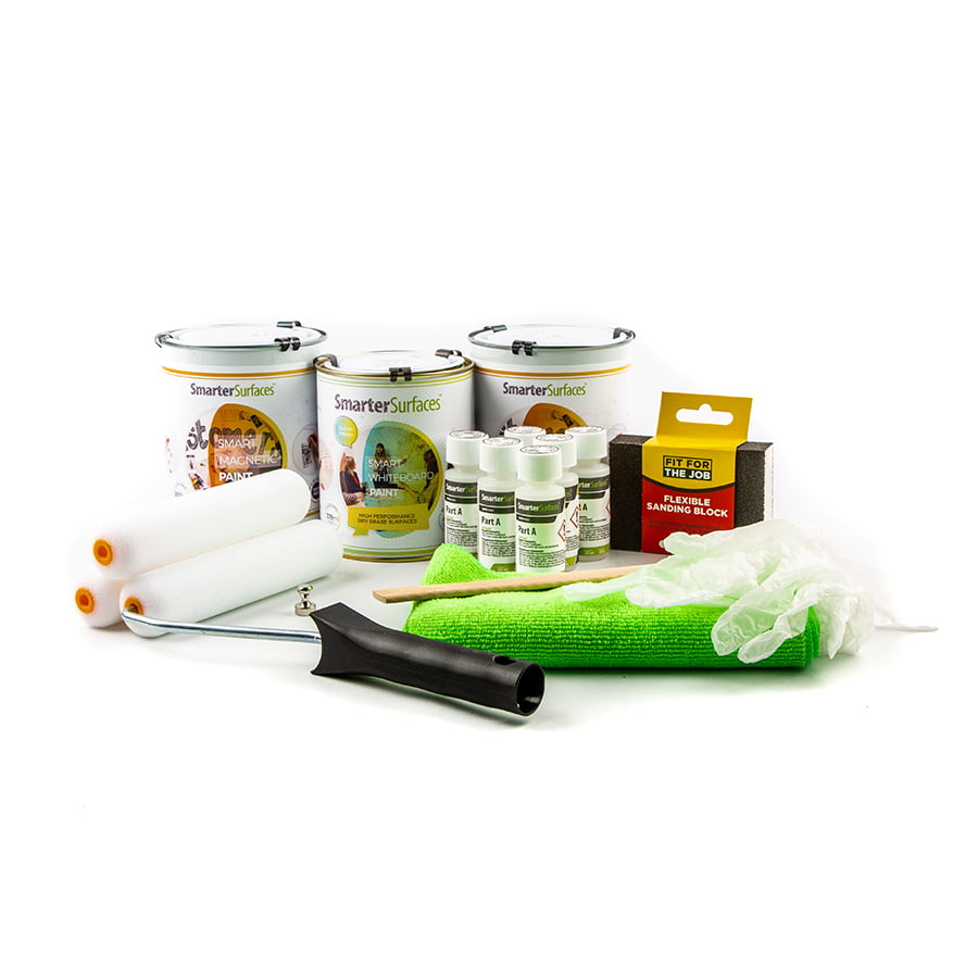Peinture tableau blanc magnétique transparente kit complet